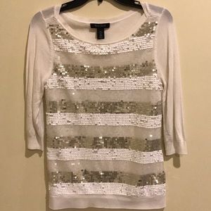 White House Black Market Sequenced Sweater